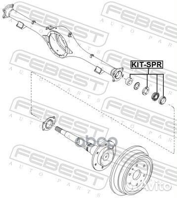 Подшипник hyundai H100 93- kitspr Febest