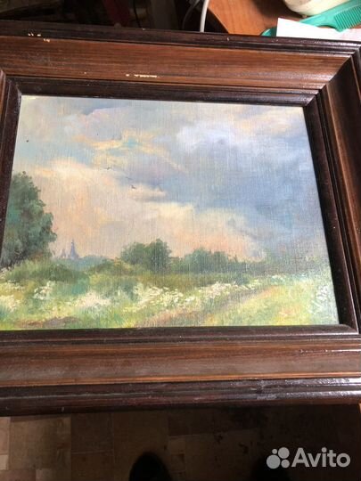 Картина масло холст на картоне