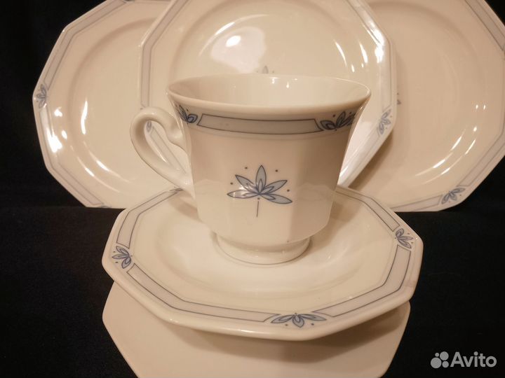 Чайная пара фарфор. Тарелка. Германия 90х.гг