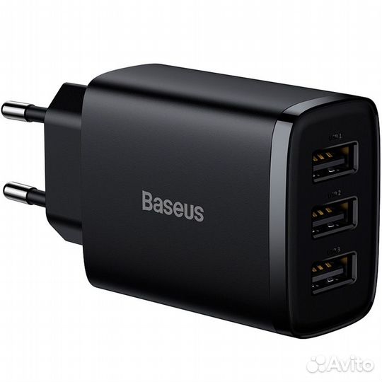 Зарядное устройство 3xUSB Baseus 17w
