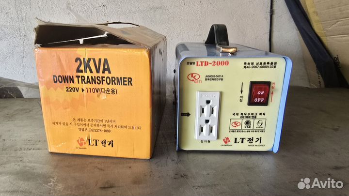 Понижающий трансформатор 220V на 110V, 2 kw