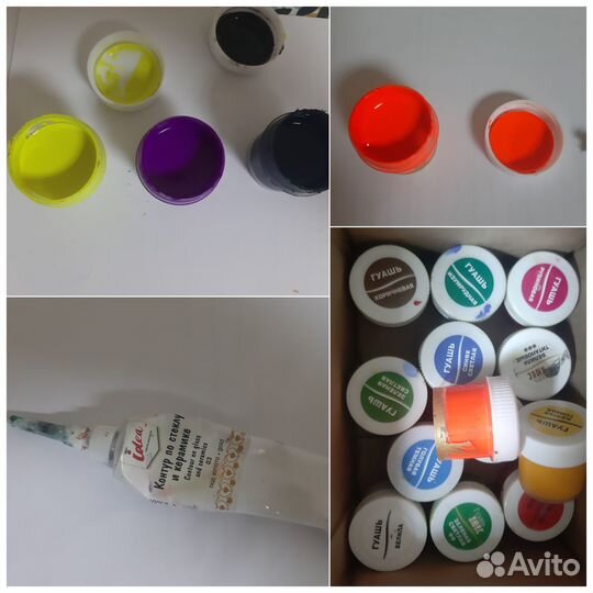 Гуашь,акриловые