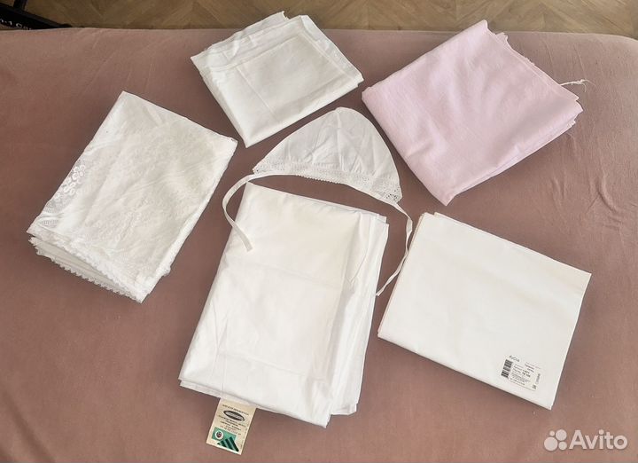 Кокон для новорожденных+пеленки+подушка+распашенки