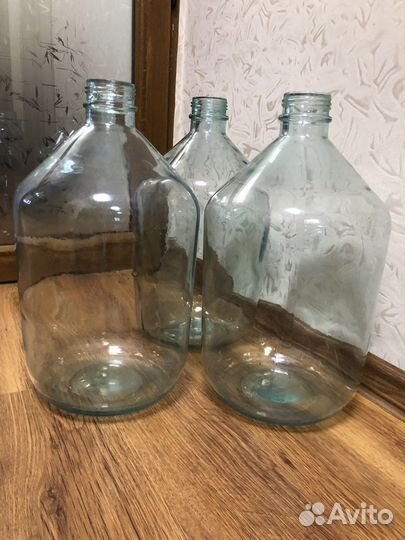 Бутыль 10 литров стеклянная