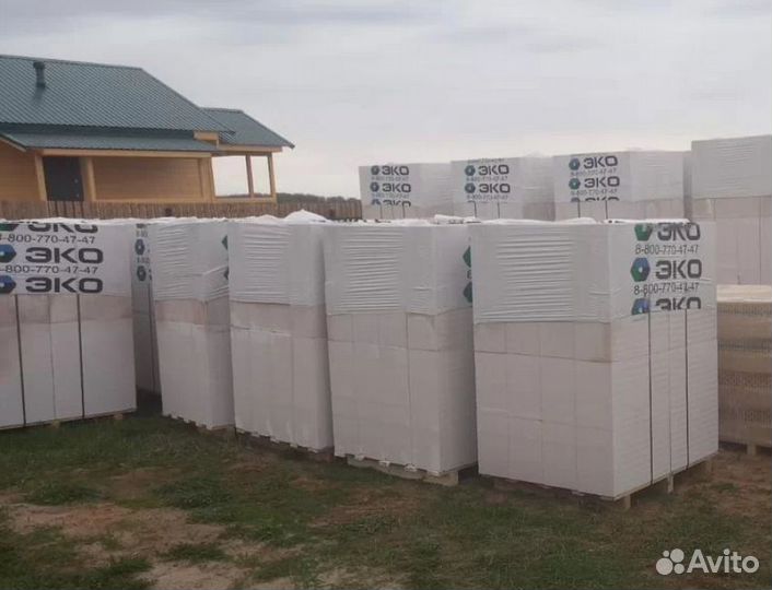 Газоблок эко D400 B2,5 600x100x250