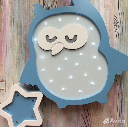 Ночник детский Сова и Зайка