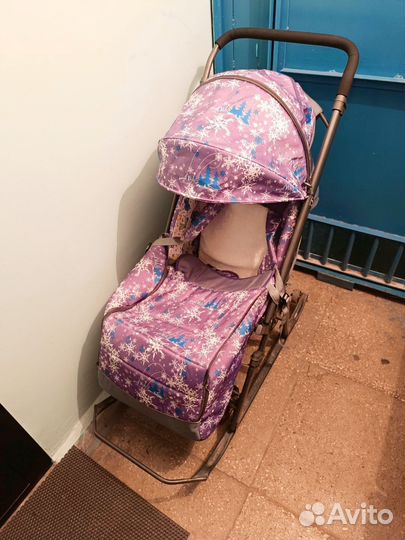 Детские санки коляска бу