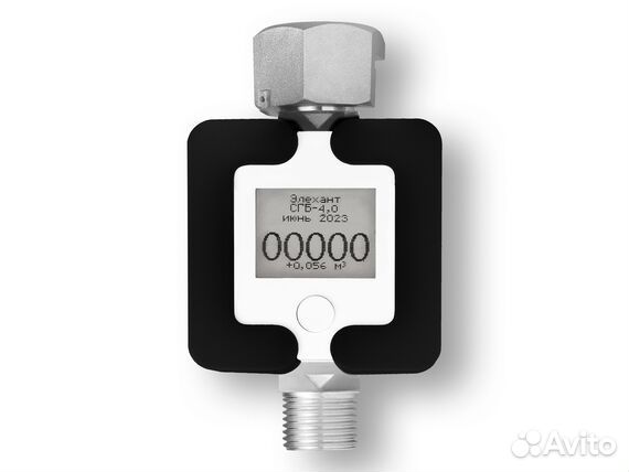 Газовый счетчик сгб-4.0 с ТК Черный