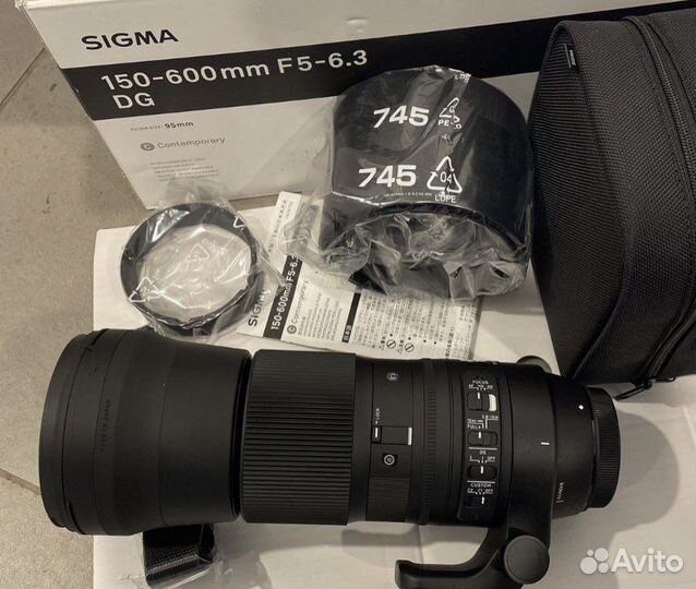 Sigma AF 150-600 f/5.0-6.3 DG OS HSM, Canon, новый