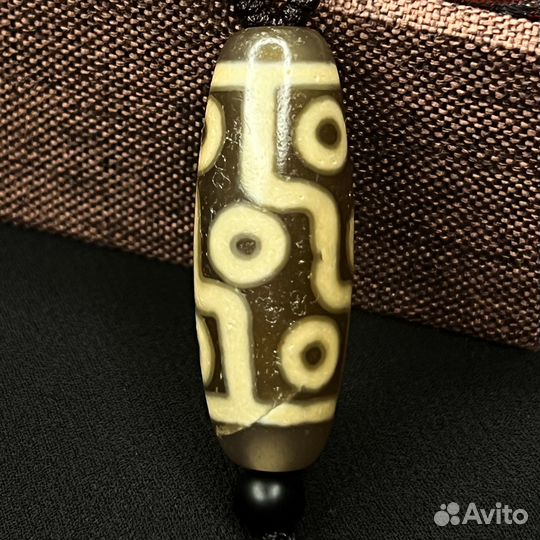 Амулет бусина Дзи 9 глаз Тибет кулон