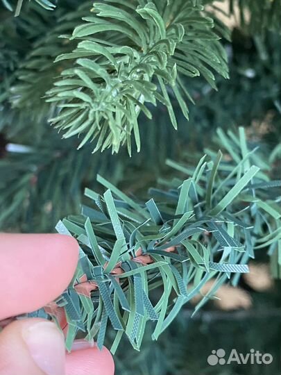 Ёлка искусственная голубая литая+пвх 180см