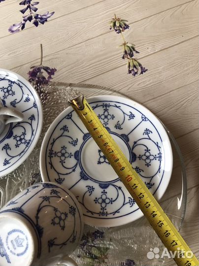 Синий лук, индийский узор, кофейный набор Kahla