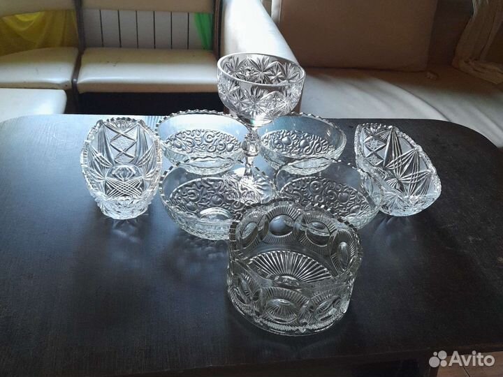 Хрустальные салатники СССР