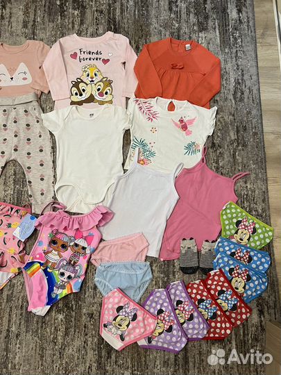 Вещи на девочку пакетом 86-92