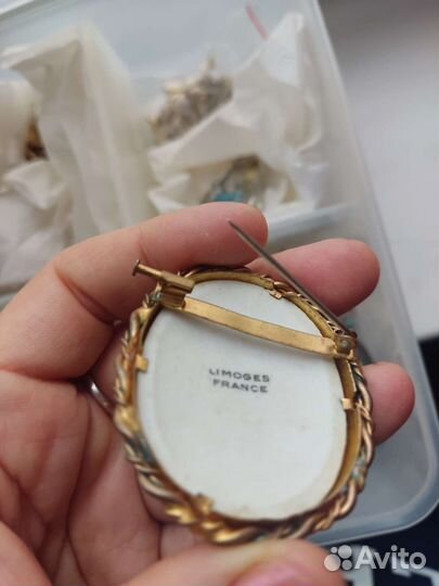 Брошь камея антикварная