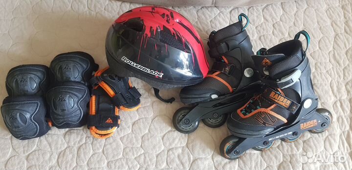 Ролики K2 детские раздвижные + защита К2 + шлем