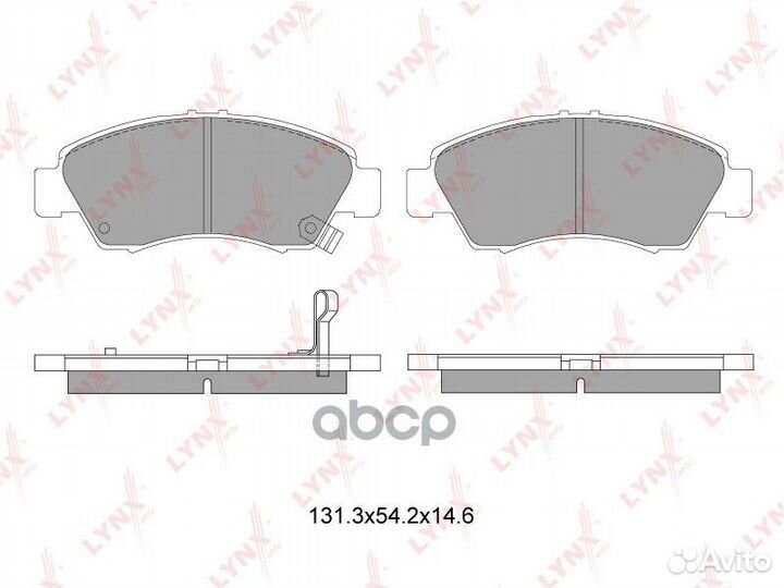 Колодки тормозные дисковые перед BD3407