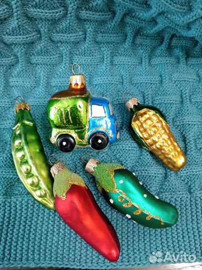 Елочные игрушки стекло