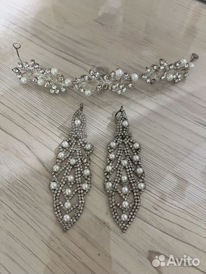 Свадебные серьги