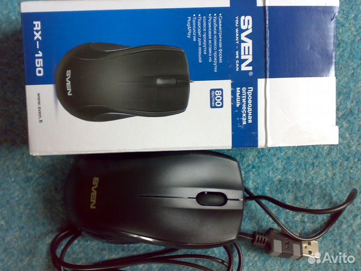 Мышь оптич. Swen, 800 DPI,USB,нов.,торг