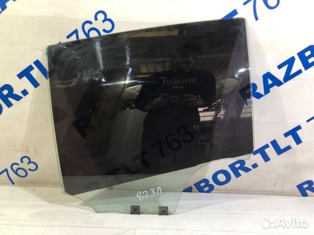 Стекло двери зад лев renault sandero 1 1.6 мт