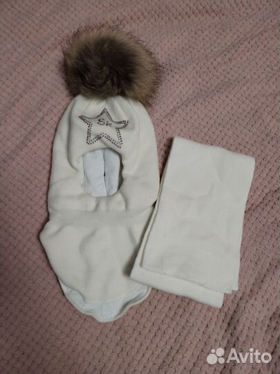 Шапка шлем новая 54р без шарфа