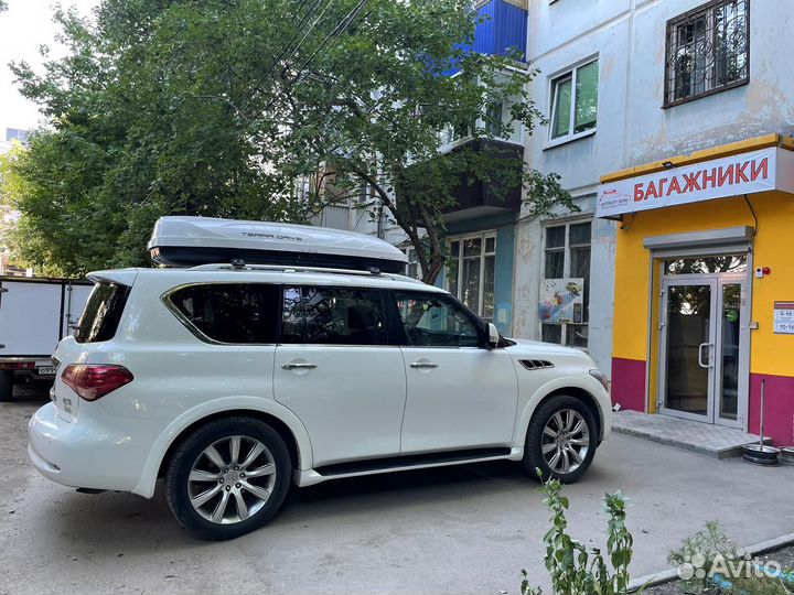 Автобокс на крышу Infiniti Qx 56 (Terra Drive 600)