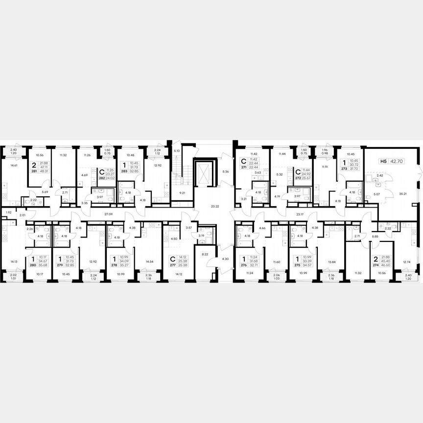 Квартира-студия, 25,7 м², 1/9 эт.