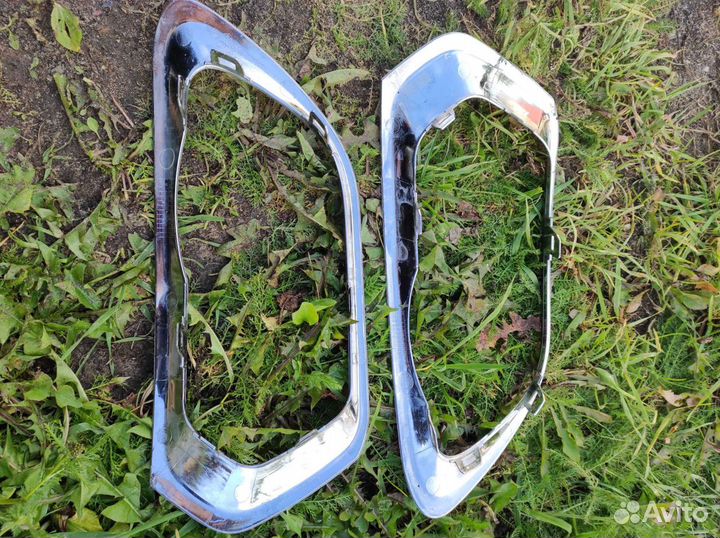 Накладка противотуманных фар, хром Рено Сандеро2