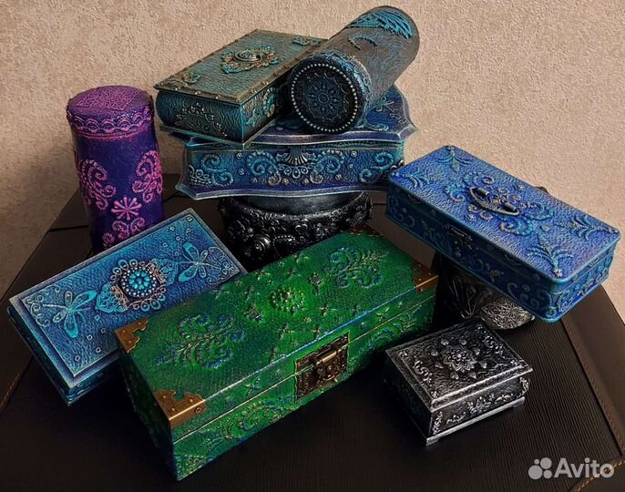 Деревянные шкатулки ручной работы