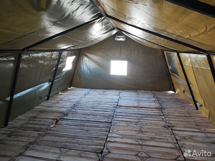 Палатка армейская каркасная; тент пвх 650 г/м2