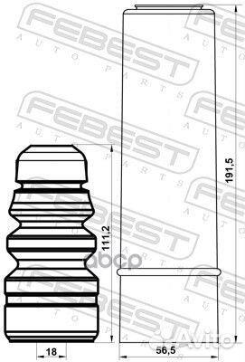 Пыльник заднего амортизатора с отбойником комплект