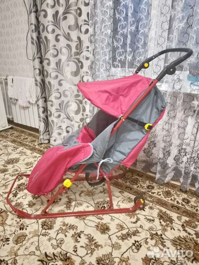 Детские санки коляска