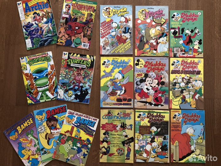 Ретро комиксы 90-х Микки Маус