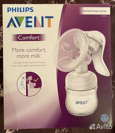 Молокоотсос avent ручной новый