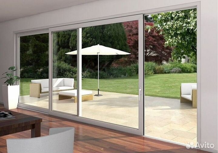 Окна / окно / сдвижное остекление веранды