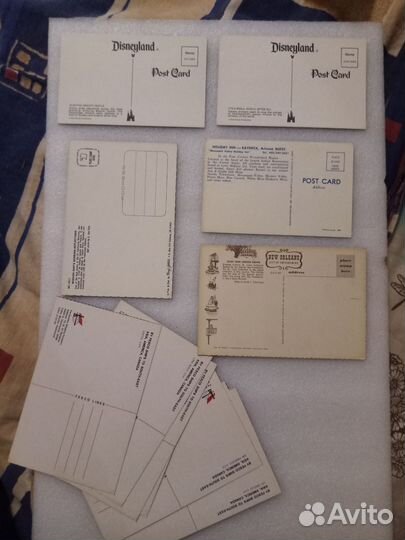 Старые Почтовые открытки США, Канада, Колумбия