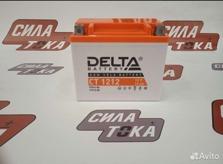 Акб Delta 1212 12v прямая полярность