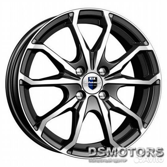 Диски Brent 6.0/16 4x100 ET41 d60.1 алмаз чёрный