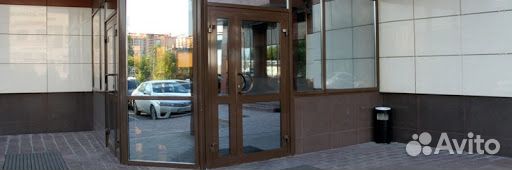 Алюминиевая дверь теплая