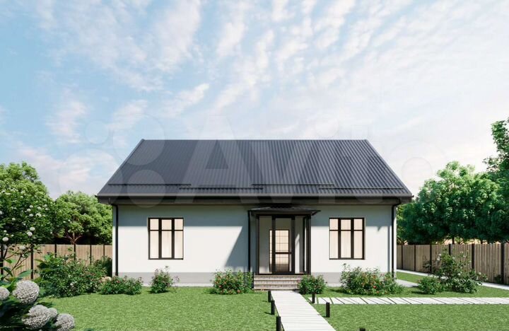 Коттедж 100 м² на участке 11 сот.