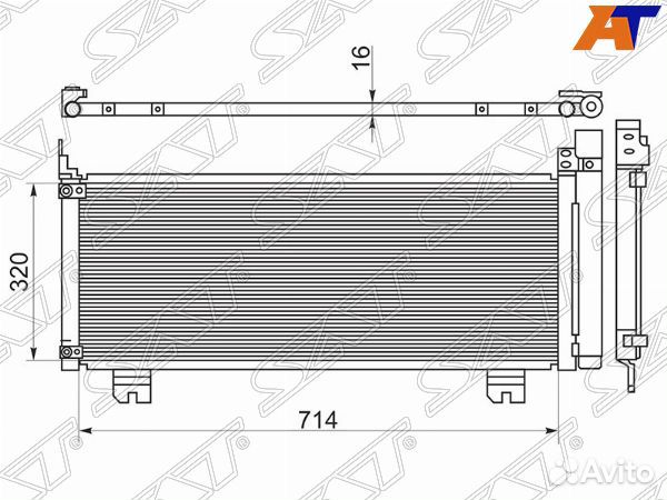 Радиатор кондиционера lexus RX450H