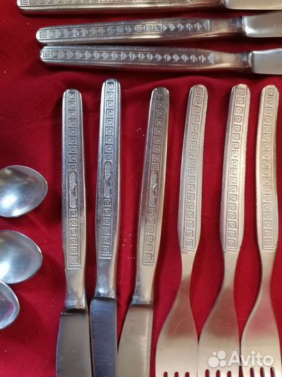 Набор столовых приборов мельхиор СССР