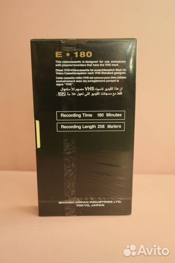 Видеокассета Shivaki E 180 Новая
