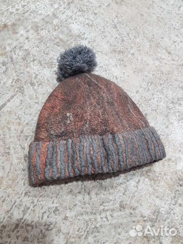 Шапка из вяленой шерсти ручная работа