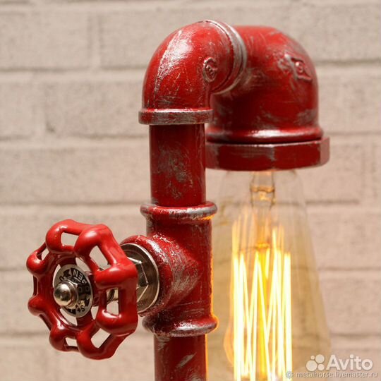 Настольная лампа в стиле лофт, индастриал, стимпан