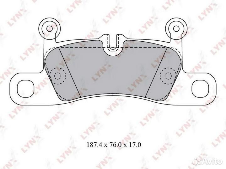 Lynxauto BD-8029 Колодки тормозные дисковые зад