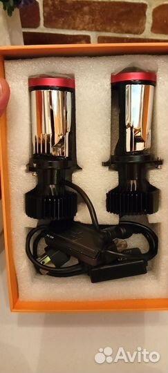 Led лампа h4 с линзой