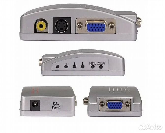 Конвертер - переходник с VGA на AV RCA + S-Video