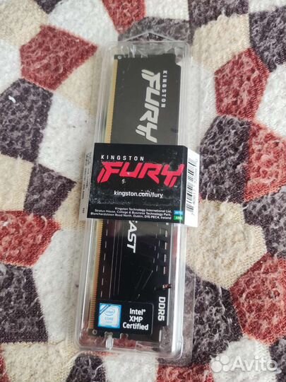 Оперативная память Kingston fury Beast Black 8gb